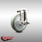 Service Caster 5 Inch 316SS Gray Polyurethane Wheel Swivel Bolt Hole Caster with Brake SCC SCC-SS316BH20S514-PPUB-TLB - alternate 2